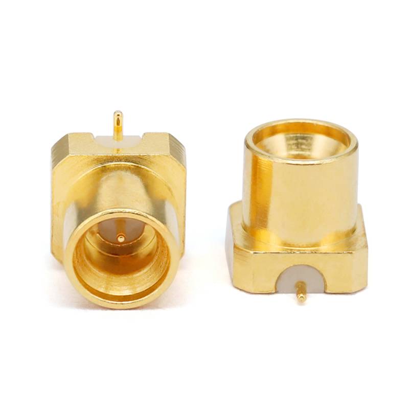 GPPO (Mini-SMP) Male Smooth Connector Solder Attachment Surface Mount PCB, DC - 65GHz