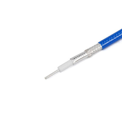 210P Series Low Loss Phase Stable Flexible Coax Cable With Polyurethane(Blue) Jacket | DC - 26.5GHz