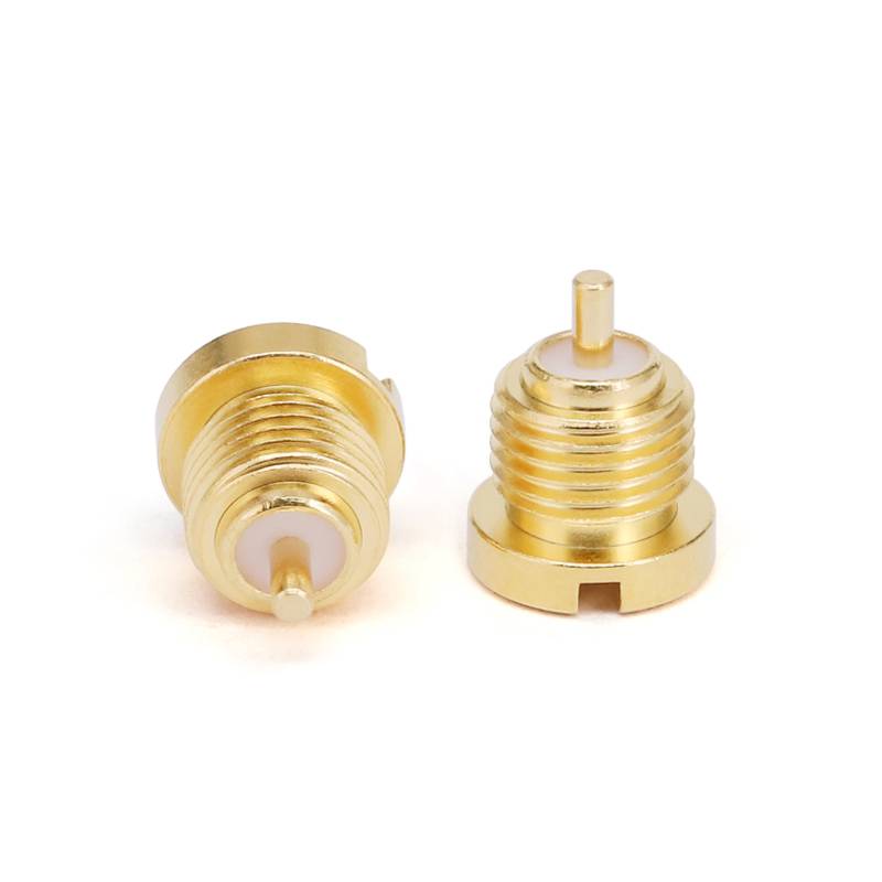 MCX Female Bulkhead Mount Connector for PCB | DC - 6GHz