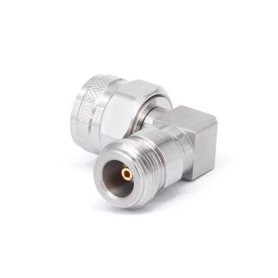 N Male to N Female Right Angle Precision Adapter | DC-18GHz