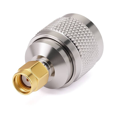N Male to SMA Reverse Polarity Female Straight Adapter | DC to 12.7GHz