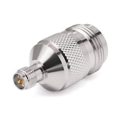 N Female to SMA Reverse Polarity Male Straight Adapter | DC to 12.7GHz
