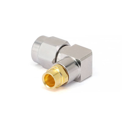 SMA Male Connector for .141" Series Cables with Right Angle | DC - 18GHz
