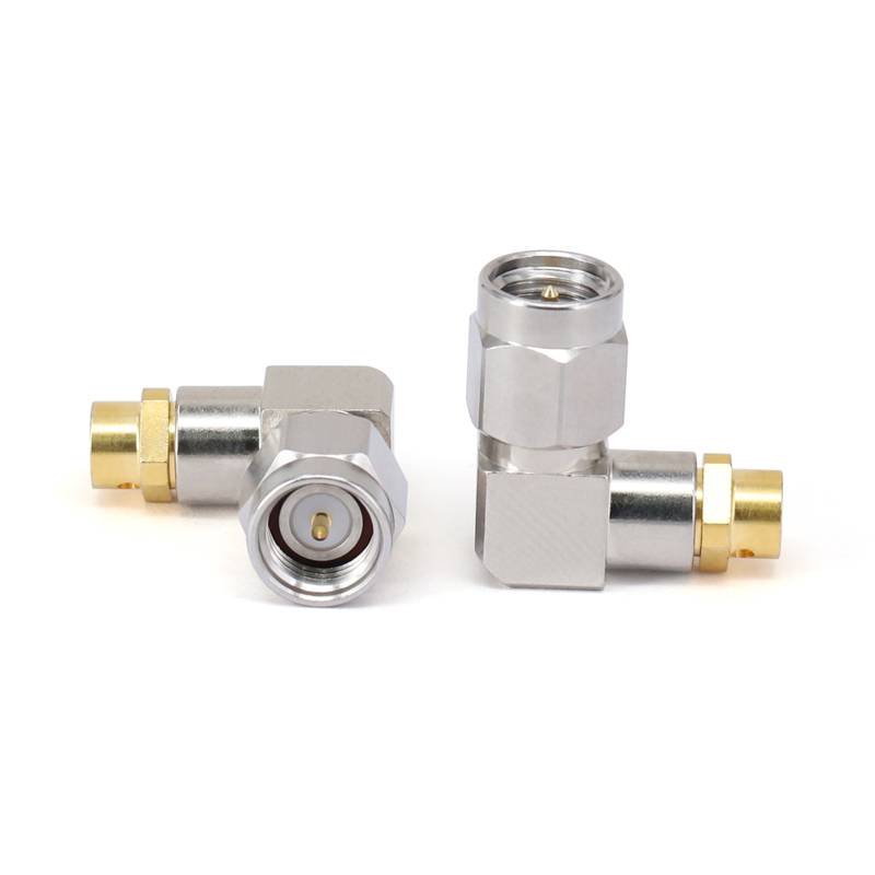 SMA Male Connector for .141" Series Cables with Right Angle | DC - 18GHz