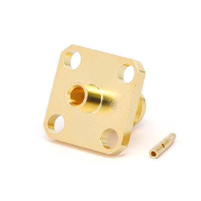 SMA Female Connector for .086" Series Cables with 4 Hole Flange | DC - 18GHz