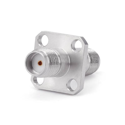 SMA Female to SMA Female 4 Hole Flange Straight Adapter | DC-26.5GHz