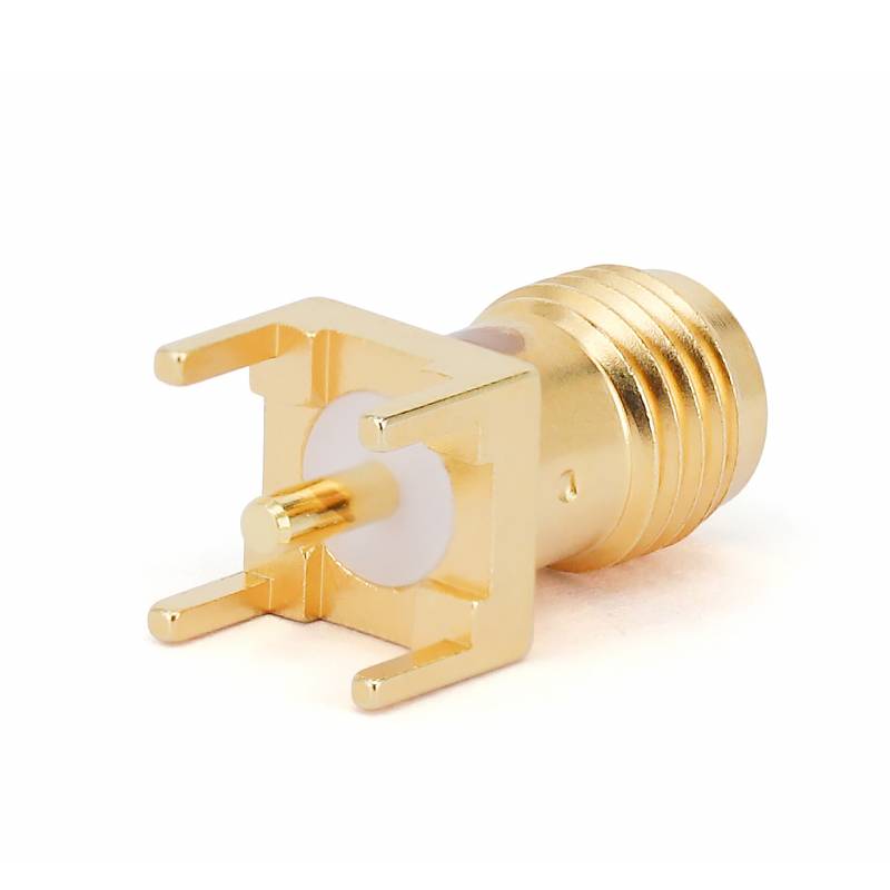 SMA Female Connector PCB Mount Soldering, DC - 18GHz