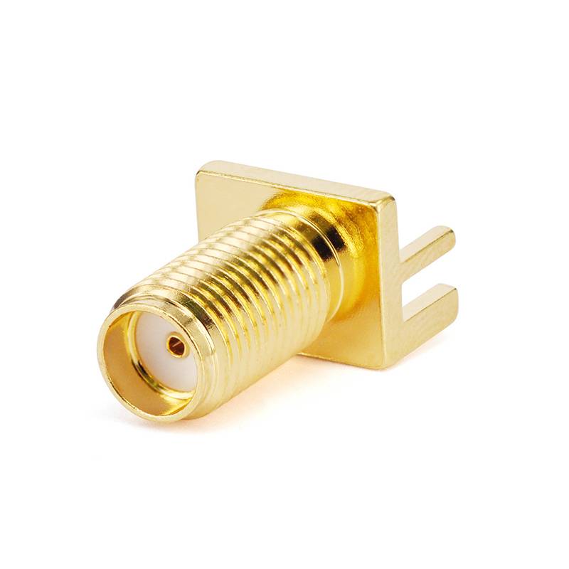 SMA Female Bulkhead Mount Connector End Launch Suit for PCB Thickness 1.63mm, DC - 18GHz