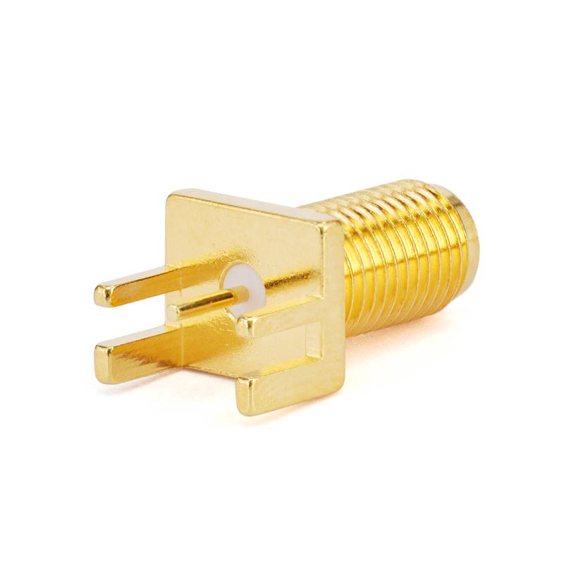 SMA Female Bulkhead Mount Connector End Launch Suit for PCB Thickness 1.63mm, DC - 18GHz