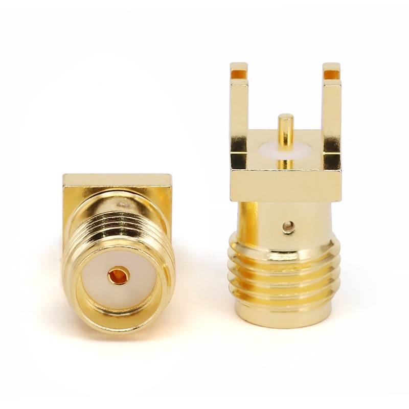 SMA Female Connector End Launch Suit for PCB Thickness 1.4mm, DC - 18GHz