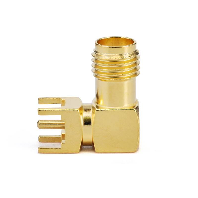 SMA Female Connector PCB Mount Soldering | Right Angle | DC - 6GHz