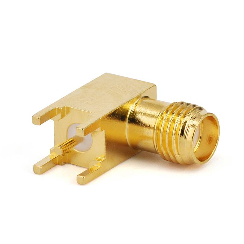 SMA Female Connector PCB Mount Soldering | Right Angle | DC - 6GHz