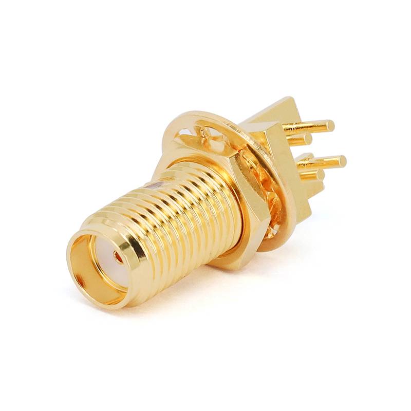SMA Female Bulkhead Mount Connector for PCB | DC - 18GHz