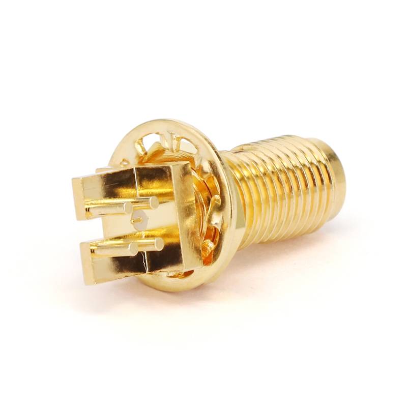 SMA Female Bulkhead Mount Connector for PCB | DC - 18GHz