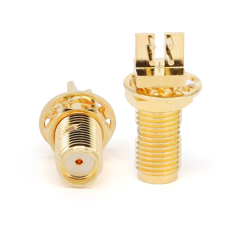 SMA Female Bulkhead Mount Connector for PCB | DC - 18GHz