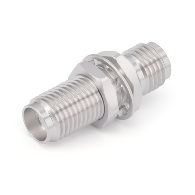 SMA Female to SMA Female Bulkhead Straight Precision Adapter | DC to 18GHz
