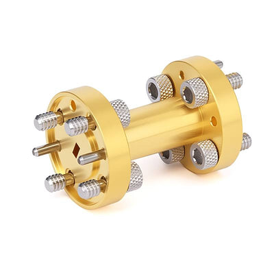 WR10 to WR10 Straight Waveguide Adapter|1 Inch Length | UG-387/U-M to UG-387/U-M Flange | 75–110GHz