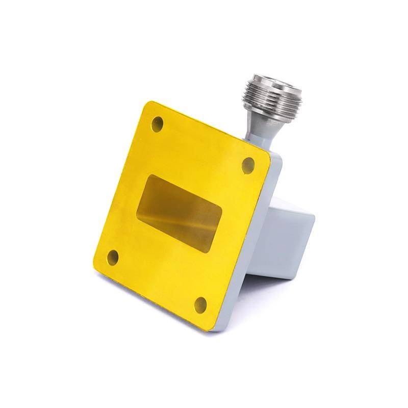 WR-112 to N Female Waveguide to Coax Adapter with UBR84 Flange | 6.57 - 9.99GHz