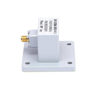 WR-112 to SMA Female Waveguide to Coax Adapter with UBR84 Flange | 6.57 - 9.99GHz