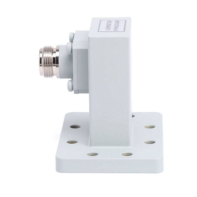 WR-137 to N Female Right Angle Waveguide to Coax Adapter with FDP70 Flange | 5.38 - 8.17GHz