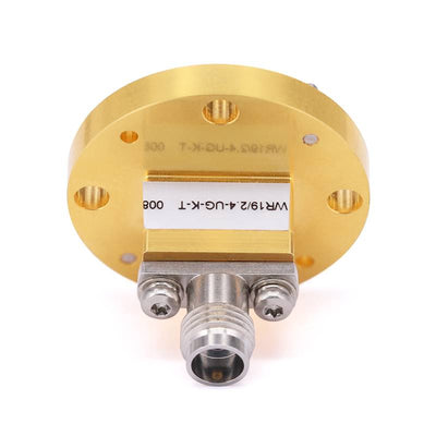 WR-19 to 2.4mm Female Straight Waveguide to Coax Adapter with UG-383/U Flange | 39.2 - 52GHz