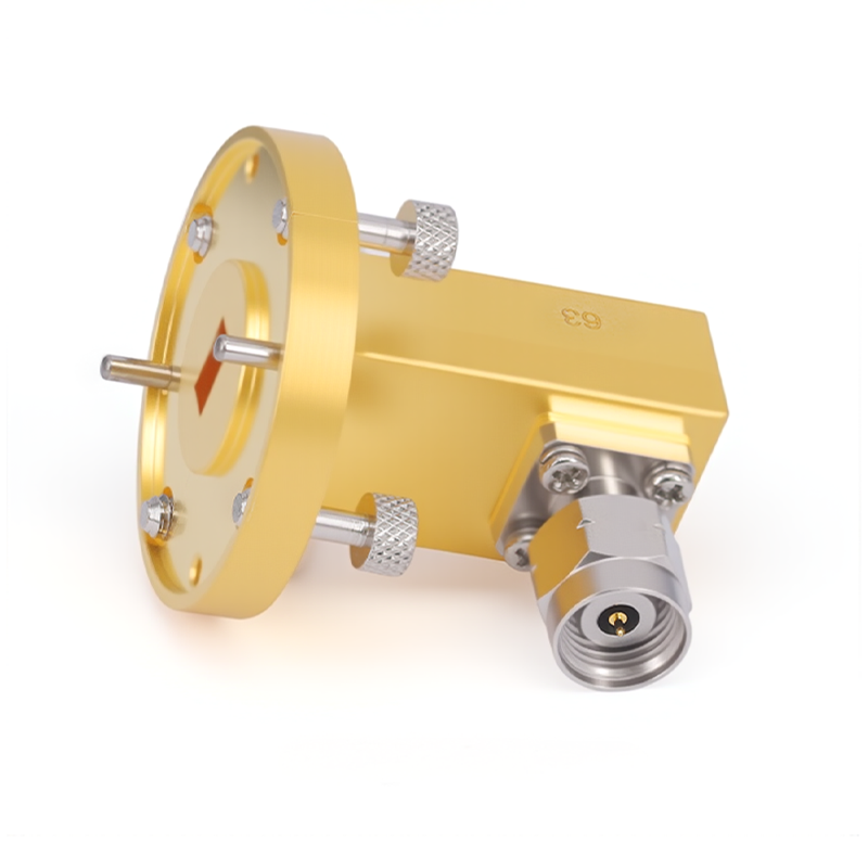 WR-22 to 2.4mm Male Right Angle Waveguide to Coax Adapter with UG-383/U Flange | 33 - 50GHz