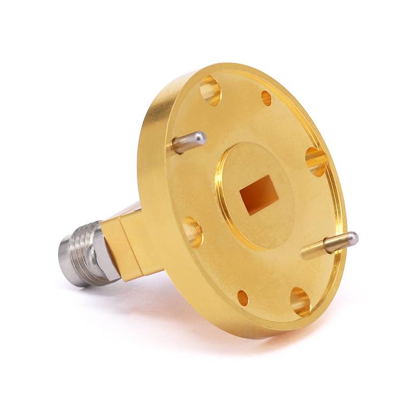 WR-22 to 2.4mm Female Straight Waveguide to Coax Adapters with UG-383/U Flange, 33 - 50GHz