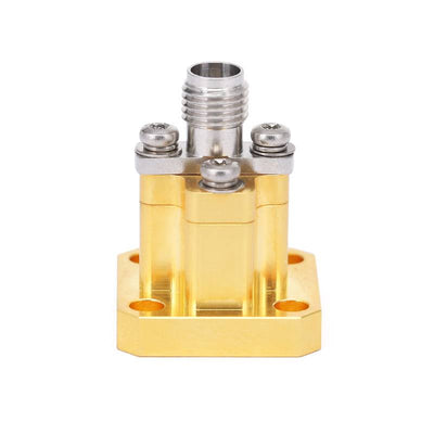WR-28 to 2.92mm Female Straight Waveguide to Coax Adapter with UBR320 Flange | 26.5 - 40GHz