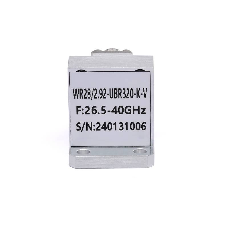 WR-28 to 2.92mm Female Right Angle Waveguide to Coax Adapters with UBR320 Flange, 26.5 - 40GHz