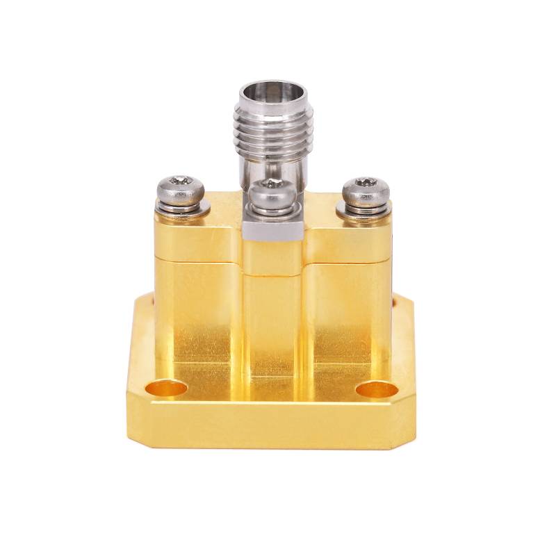 WR-42 to 2.92mm Female Straight Waveguide to Coax Adapters with UBR220 Flange, 18 - 26.5GHz
