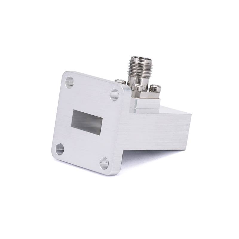 WR-42 to 2.92mm Female Right Angle Waveguide to Coax Adapters with UBR220 Flange, 18 - 26.5GHz