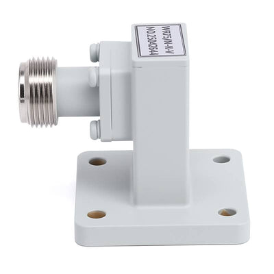 WR-75 to N Female Right Angle Waveguide to Coax Adapter with FBP120 Flange | 9.84 - 15GHz