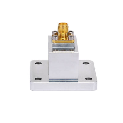 WR-75 to SMA Female Straight Waveguide to Coax Adapter with UBR120 Flange | 9.84 - 15GHz