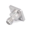 1.0mm Female End Launch Connector | 4 Hole Flange | Hole Spacing 6.35mm | Acceptable Pin Diameter 0.23Hz