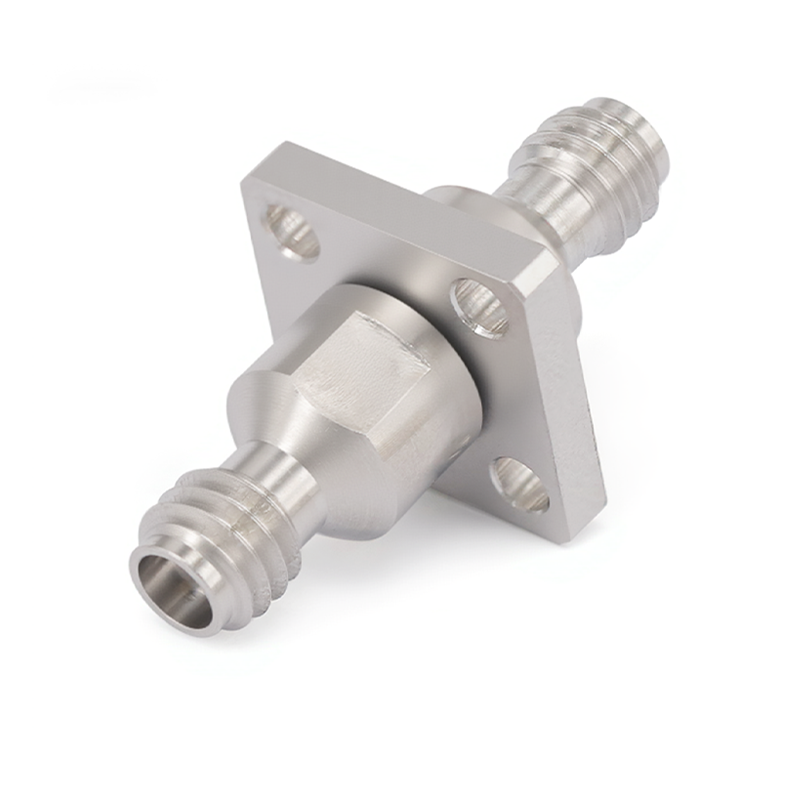 1.0mm Female to 1.0mm Female 4 Hole Flange Straight Precision Adapter | DC-110GHz