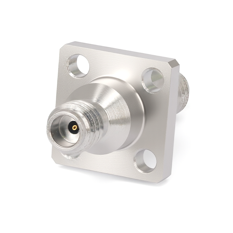 1.0mm Female to 1.0mm Female 4 Hole Flange Straight Precision Adapter | DC-110GHz