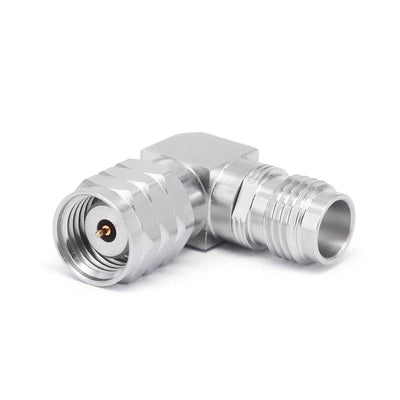 1.85mm Male to 1.85mm Female Adapter with Right Angle, DC - 67GHz