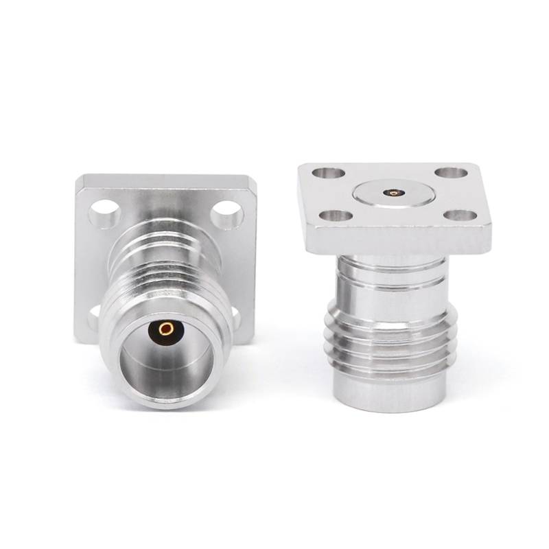 1.85mm Female Connector Field Replaceable with 4 Hole Flange, Acceptable Pin Diameter 0.3mm, DC - 65GHz