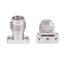 1.85mm Female Vertical Launch Solderless PCB Connector with 2 Hole Flange for CPW/Microstrip |  DC - 67GHz | 6.35mm Slot