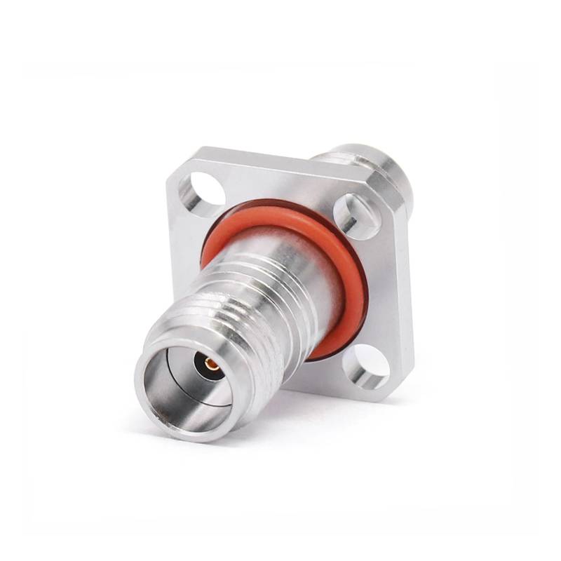 1.85mm Female to 1.85mm Female Adapter with 4 Hole Flange, DC - 67GHz
