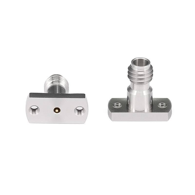 1.0mm Female Solderless PCB Connector with 2 Hole Flange for Stripline |  DC - 110GHz