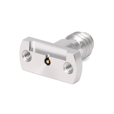 1.0mm Female Solderless PCB Connector with 2 Hole Flange for Microstrip |  DC - 110GHz