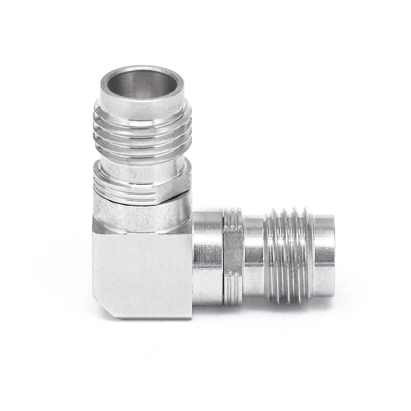 1.85mm Female to 1.85mm Female Right Angle Precision Adapter | 10MHz to 67 GHz