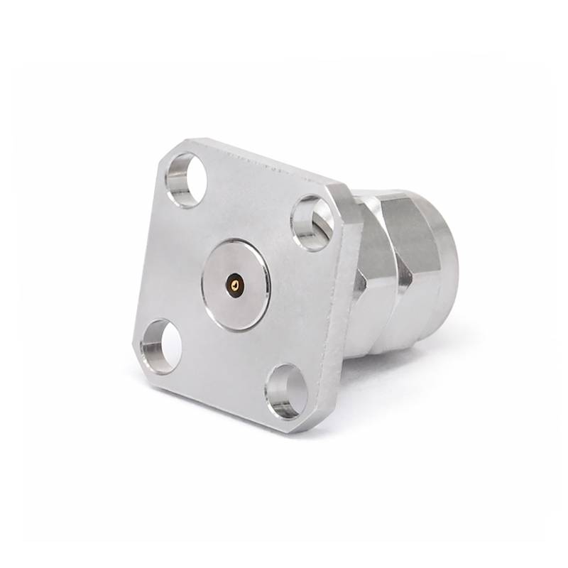 2.4mm Male Connector Field Replaceable with 4 Hole Flange,  DC - 50GHz