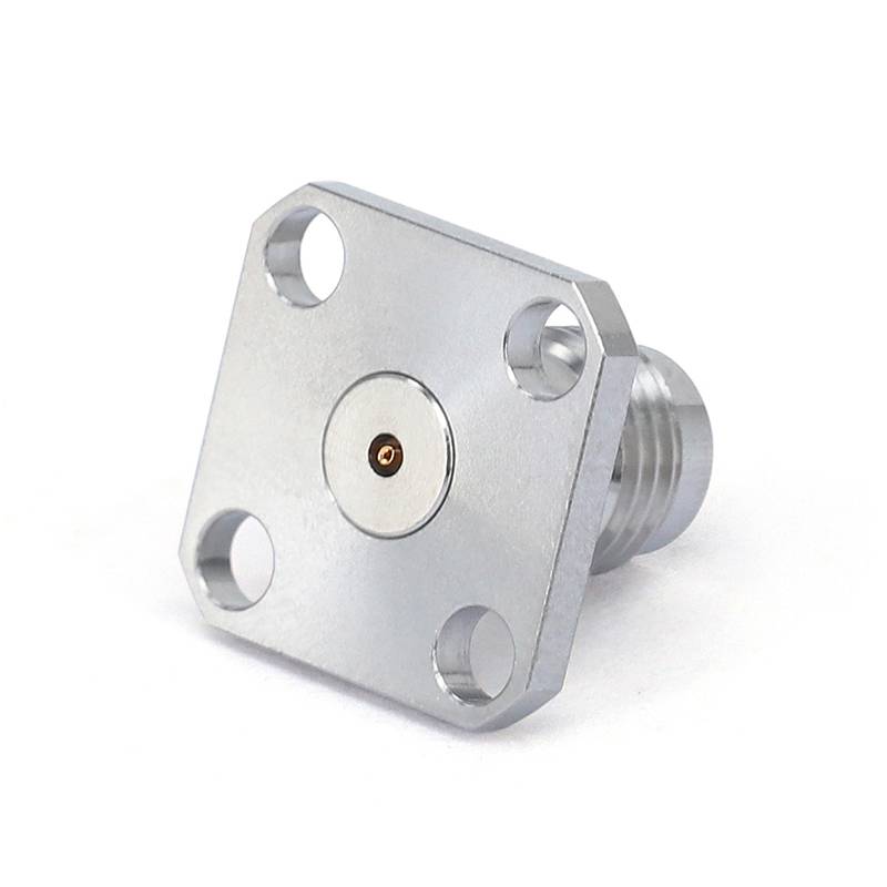 2.4mm Female Connector Field Replaceable with 4 Hole Flange,  DC - 50GHz