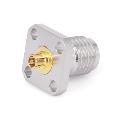 2.92mm Female to GPPO(Mini-SMP) Female RF Adapter | 4 Hole Flange Mout | DC-40GHz