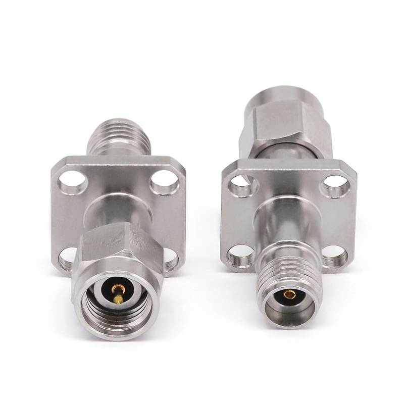 2.92mm Male to 2.92mm Female Adapter with 4 Hole Flange, DC - 40GHz