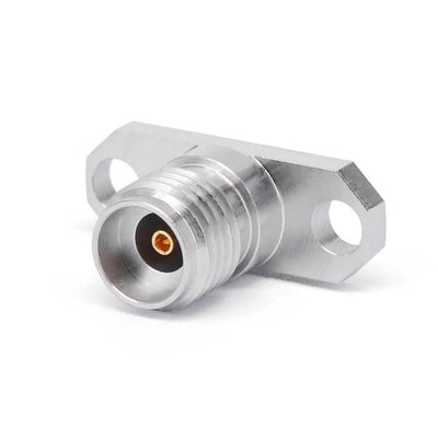 2.92mm Female Connector with 2 Hole Flange, Hole Spacing 12.2mm, Through-plate Metal Diameter 1.67mm and Length 3mm, DC - 40GHz