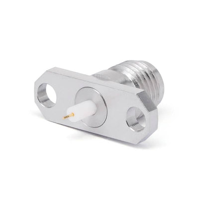 2.92mm Female Connector with 2 Hole Flange, Hole Spacing 12.2mm, Through-plate Metal Diameter 1.67mm and Length 3mm, DC - 40GHz