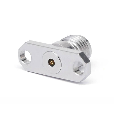 2.92mm Female Connector Field Replaceable with 2 Hole Flange, Hole Spacing 12.2mm, Acceptable Pin Diameter 0.23mm, DC - 40GHz